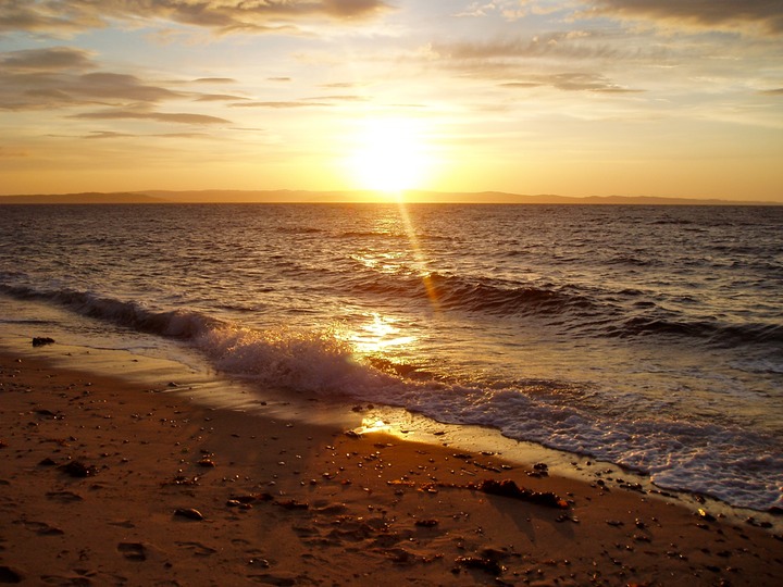 Sannox beach at sunrise